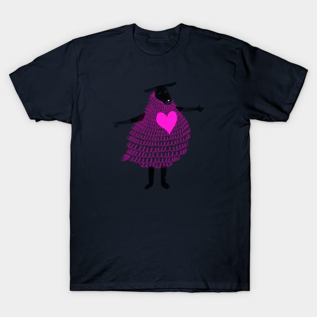 Love the black sheep, version 2 T-Shirt by iulistration